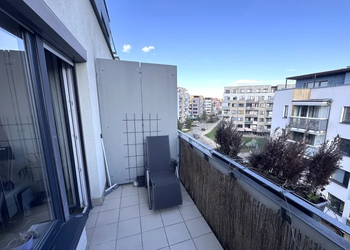 Pronájem bytu 2+kk/B/G, 54 m², novostavba, nezařízený, Praha - Střížkov
