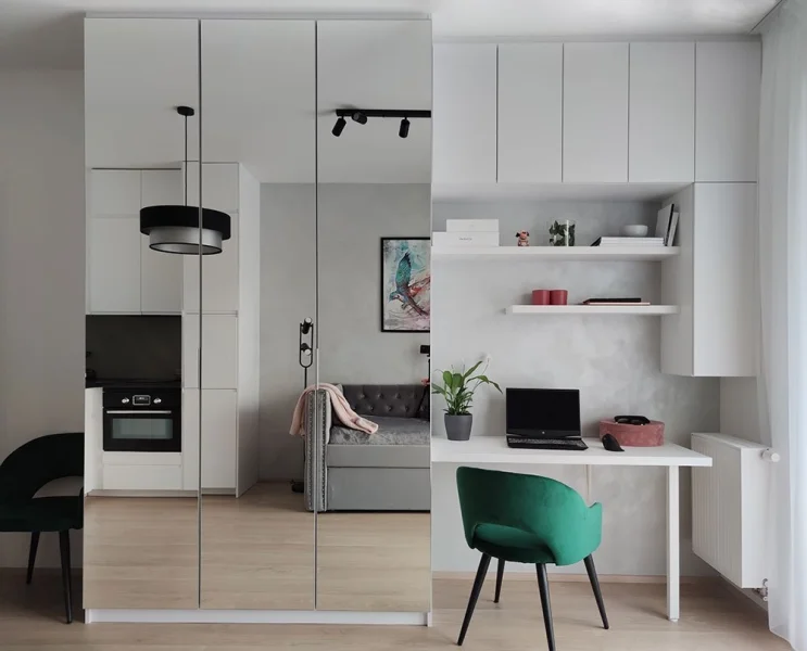 Pronájem krásně zařízeného bytu 1+kk, 24 m² - Tuchoměřice