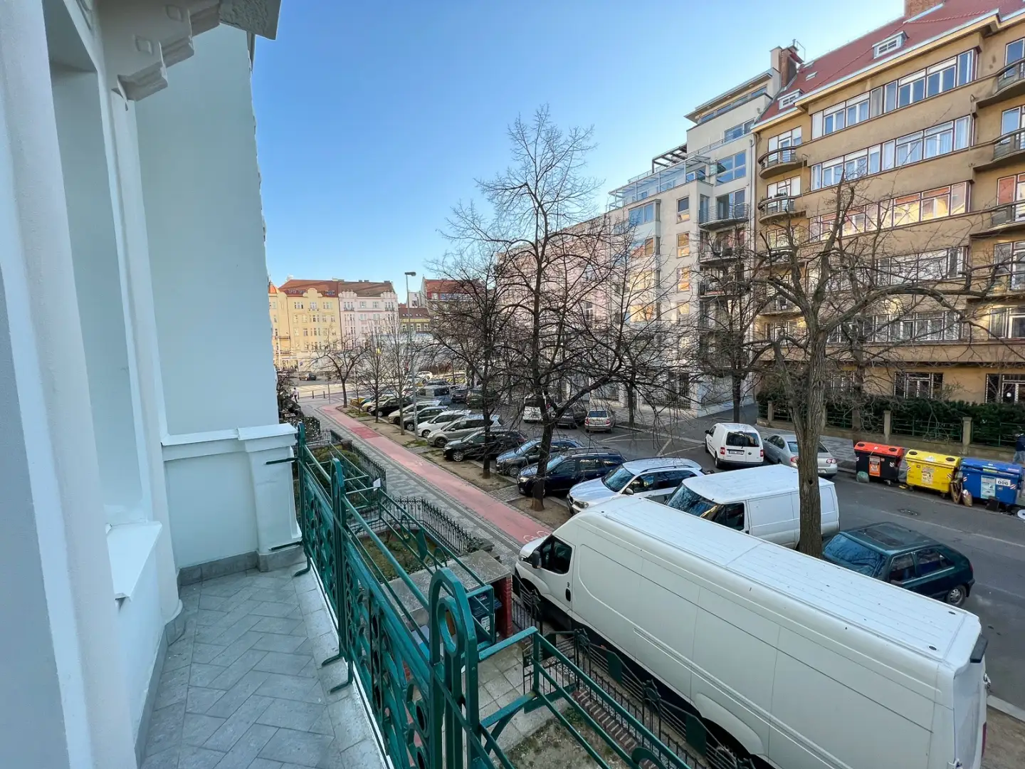 Pronájem bytu 1+kk s balkónkem, ulice Ovenecká 315/32, Praha - Holešovice