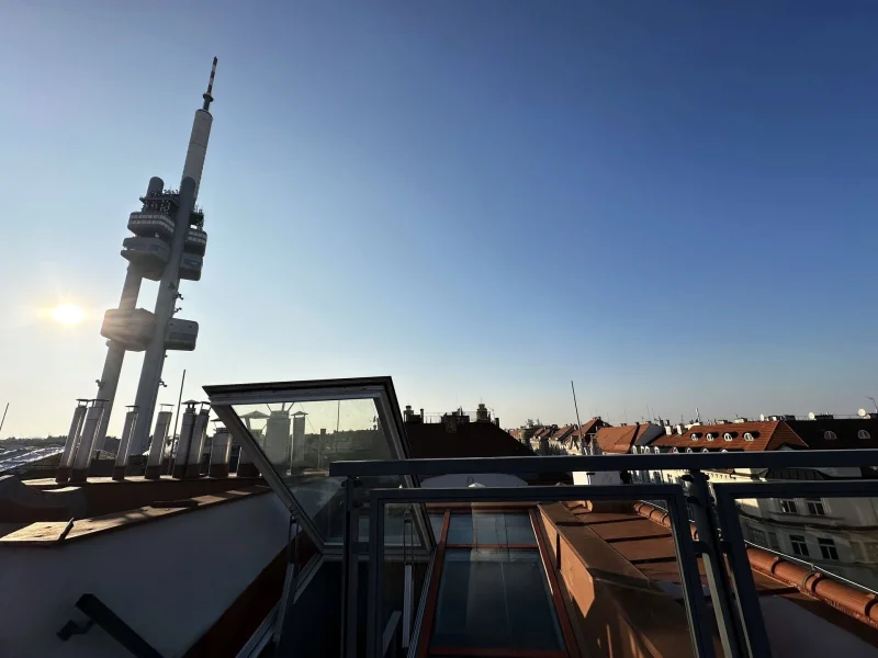 Pronájem krásného bytu s terasou a výhledem na Žižkovskou věž - 3+kk, 95 m² - Praha - Žižkov