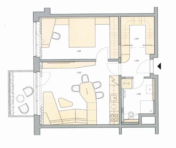 Pronájem bytu 2+kk, 62 m², designový nábytek, Praha Stodůlky - Britská čtvrť