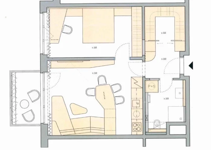 Pronájem bytu 2+kk, 62 m², designový nábytek, Praha Stodůlky - Britská čtvrť