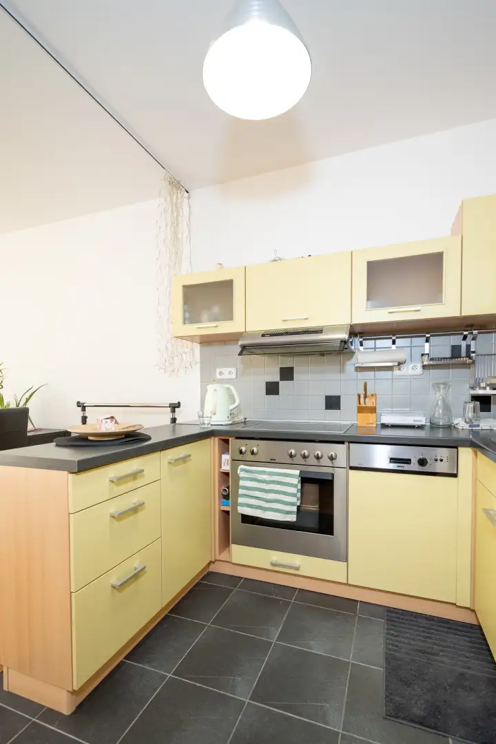 Pronájem bytu 1+kk, 47m2, s balkónem a garáží