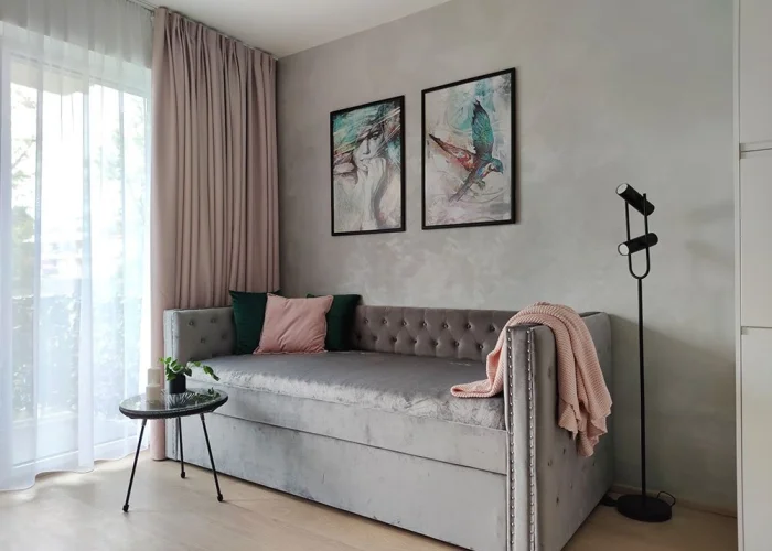 Pronájem krásně zařízeného bytu 1+kk, 24 m² - Tuchoměřice