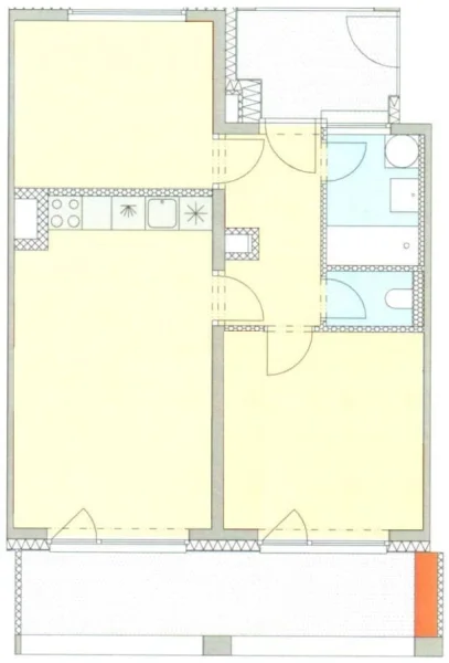 Pronájem bytu 3+kk/L/G o výměře 60 m² v lokalitě Praha - Košíře
