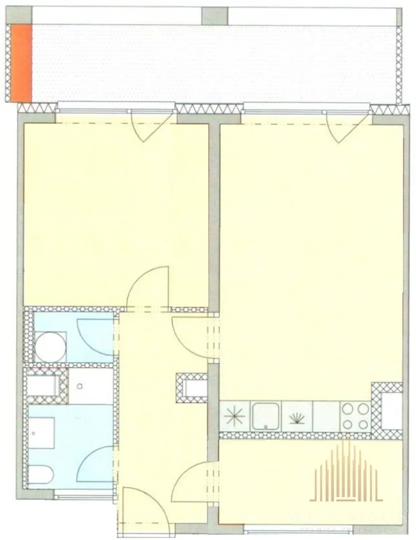 Pronájem bytu 3+kk/L/G o výměře 53m² v lokalitě Praha - Košíře