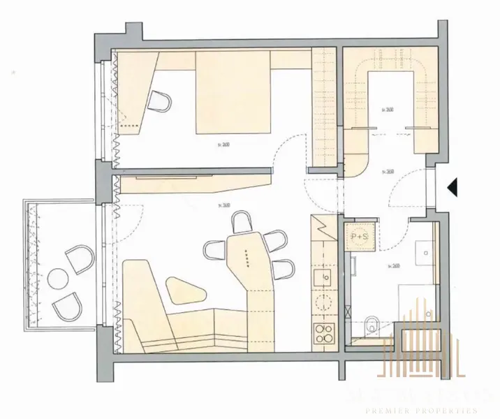 Pronájem bytu 2+kk, 62 m², designový nábytek, Praha Stodůlky - Britská čtvrť