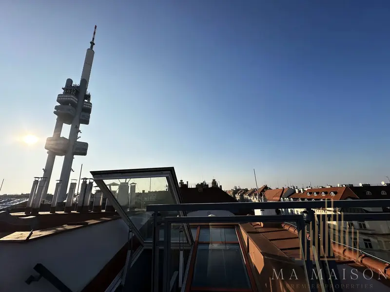 Pronájem krásného bytu s terasou 3+kk, 95 m² - Praha - Žižkov