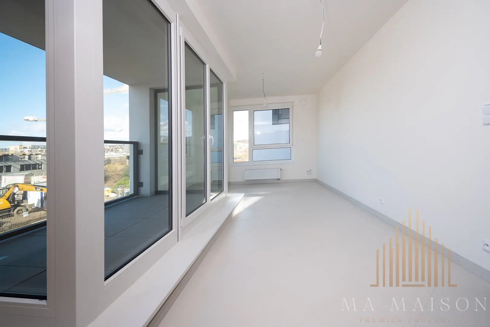 Pronájem bytu 2+kk/B/G, novostavba, nezařízený, 61 m2, Praha 9 - Hloubětín